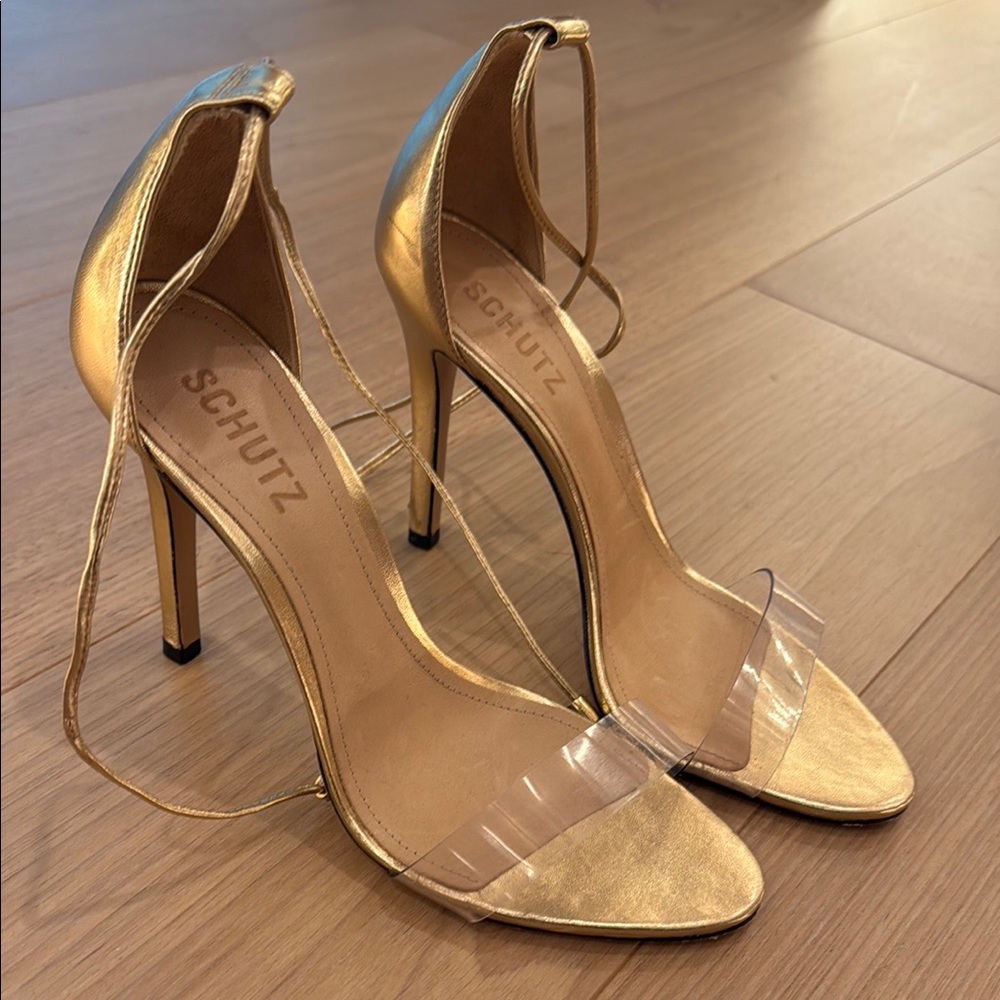 Schutz Gold Women's Heels